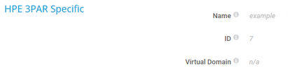 HPE 3PAR Specific HPE 3PAR Specific