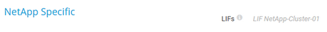 NetApp Specific NetApp Specific