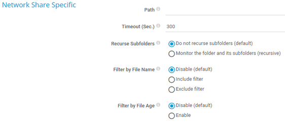 Network Share Specific Network Share Specific